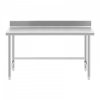 Stół ze stali nierdzewnej - 150 x 70 cm - rant - udźwig 93 kg - Royal Catering ROYAL CATERING 10012644 RCAT-150/70-SPS